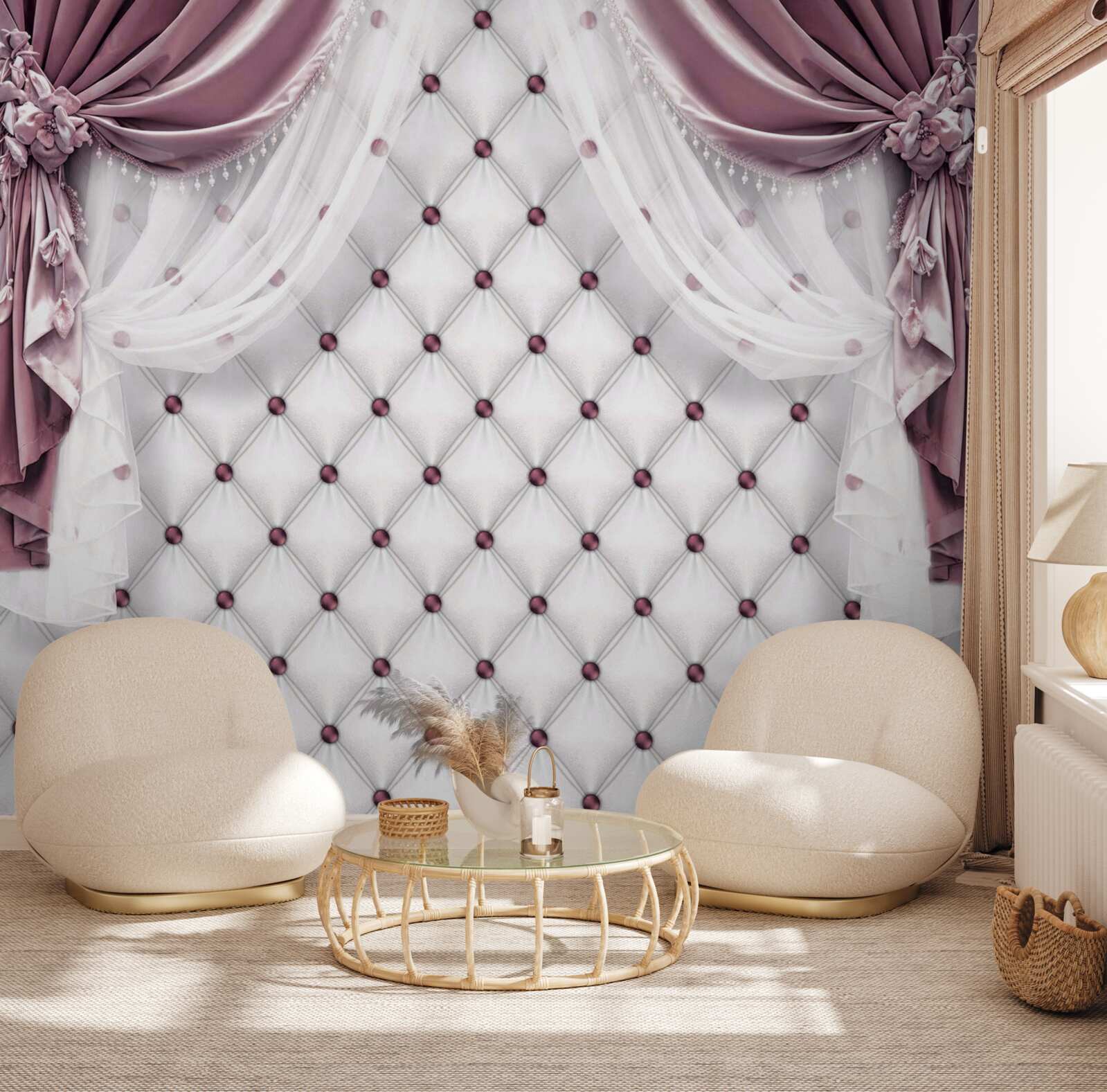 Fototapeta lawendowe zasłony