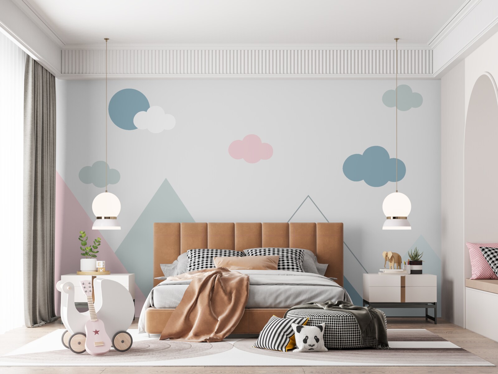 Fototapeta chmury i szczyty