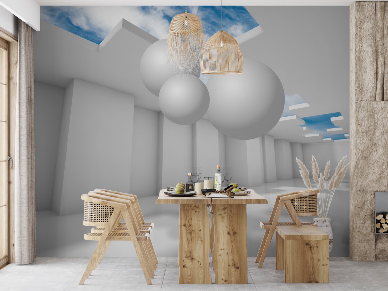 Fototapeta jasny magazyn