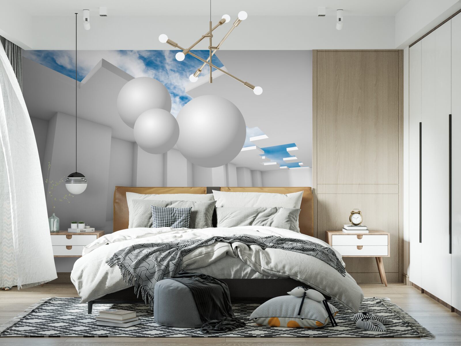 Fototapeta jasny magazyn