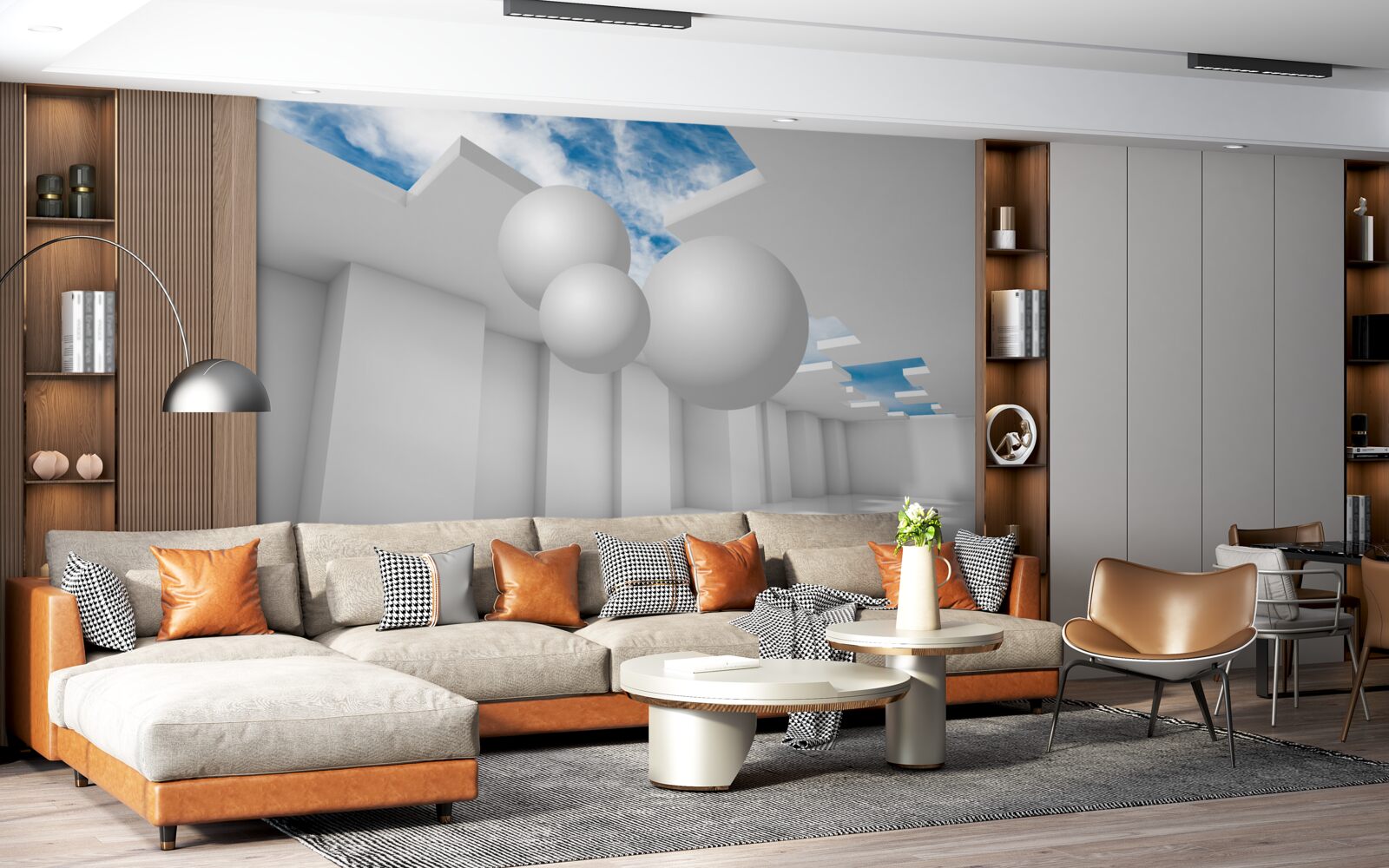 Fototapeta jasny magazyn