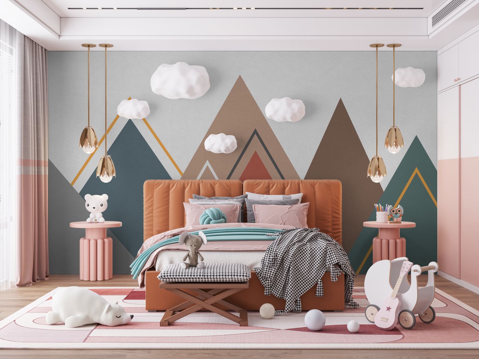 Fototapeta góry w abstrakcji