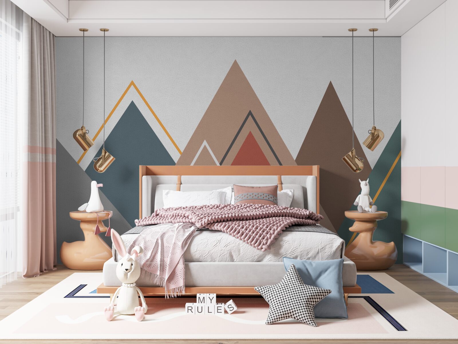 Fototapeta góry w abstrakcji