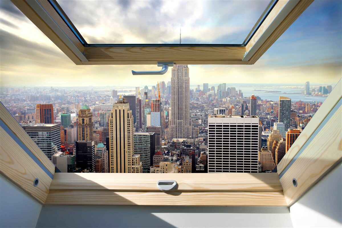 Fototapeta wspaniały krajobraz nowego jorku