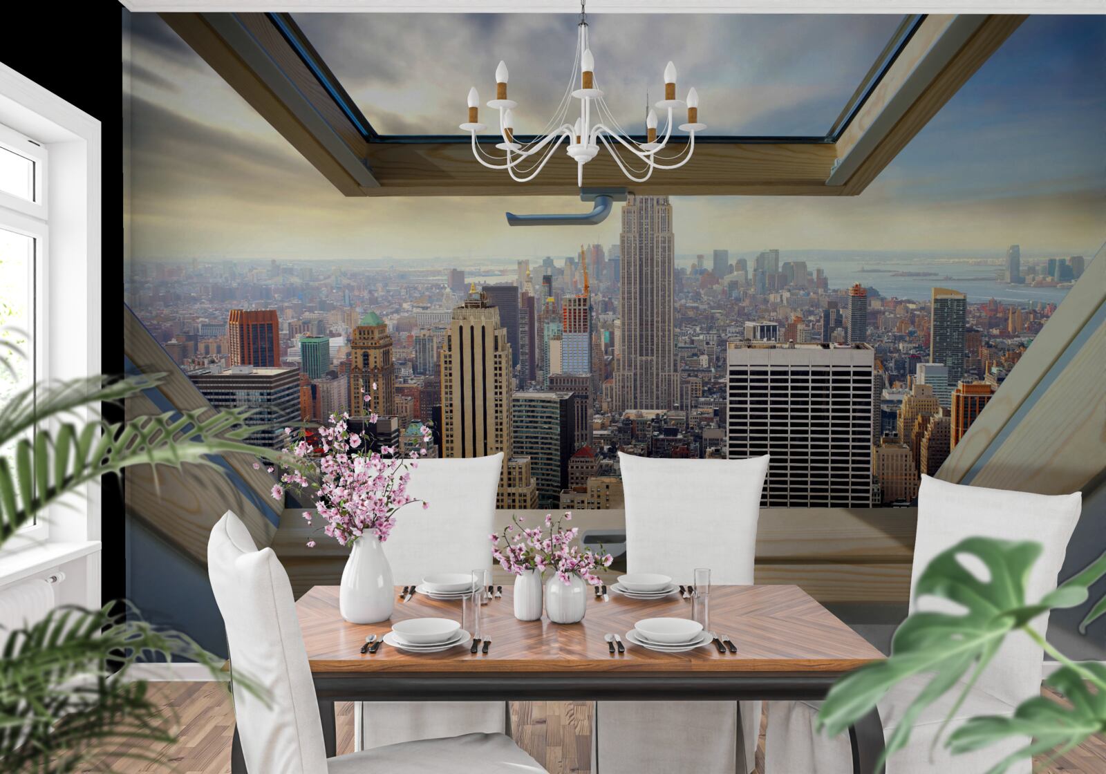 Fototapeta wspaniały krajobraz nowego jorku