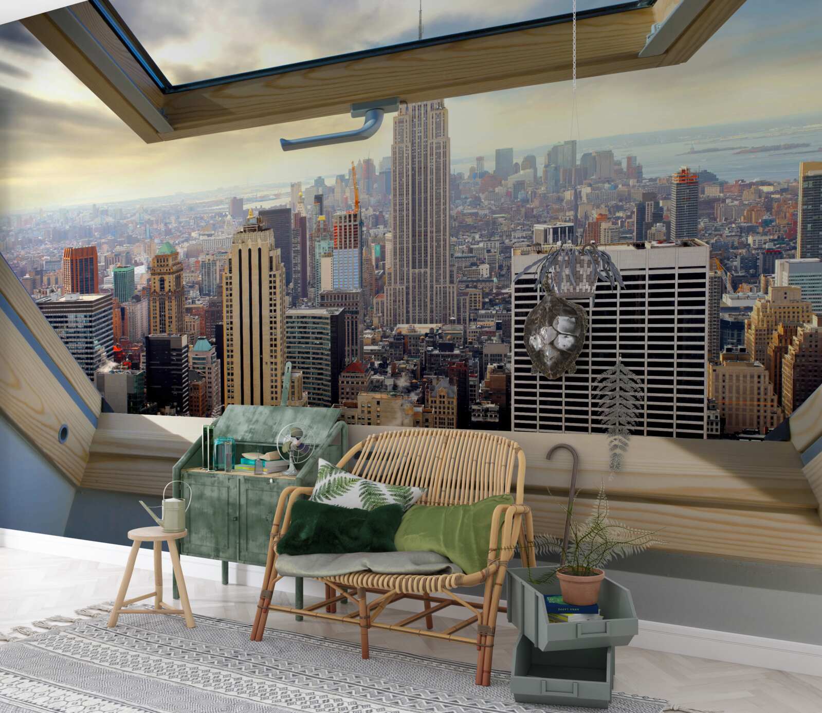 Fototapeta wspaniały krajobraz nowego jorku