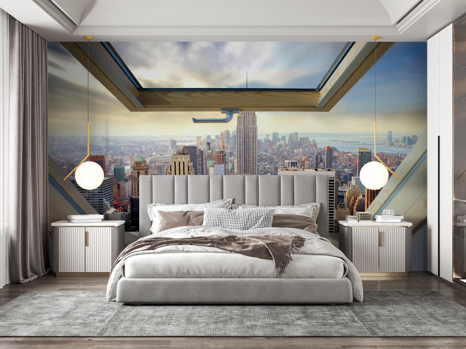 Fototapeta wspaniały krajobraz nowego jorku