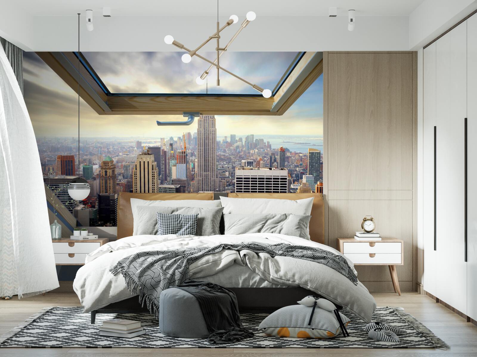 Fototapeta wspaniały krajobraz nowego jorku