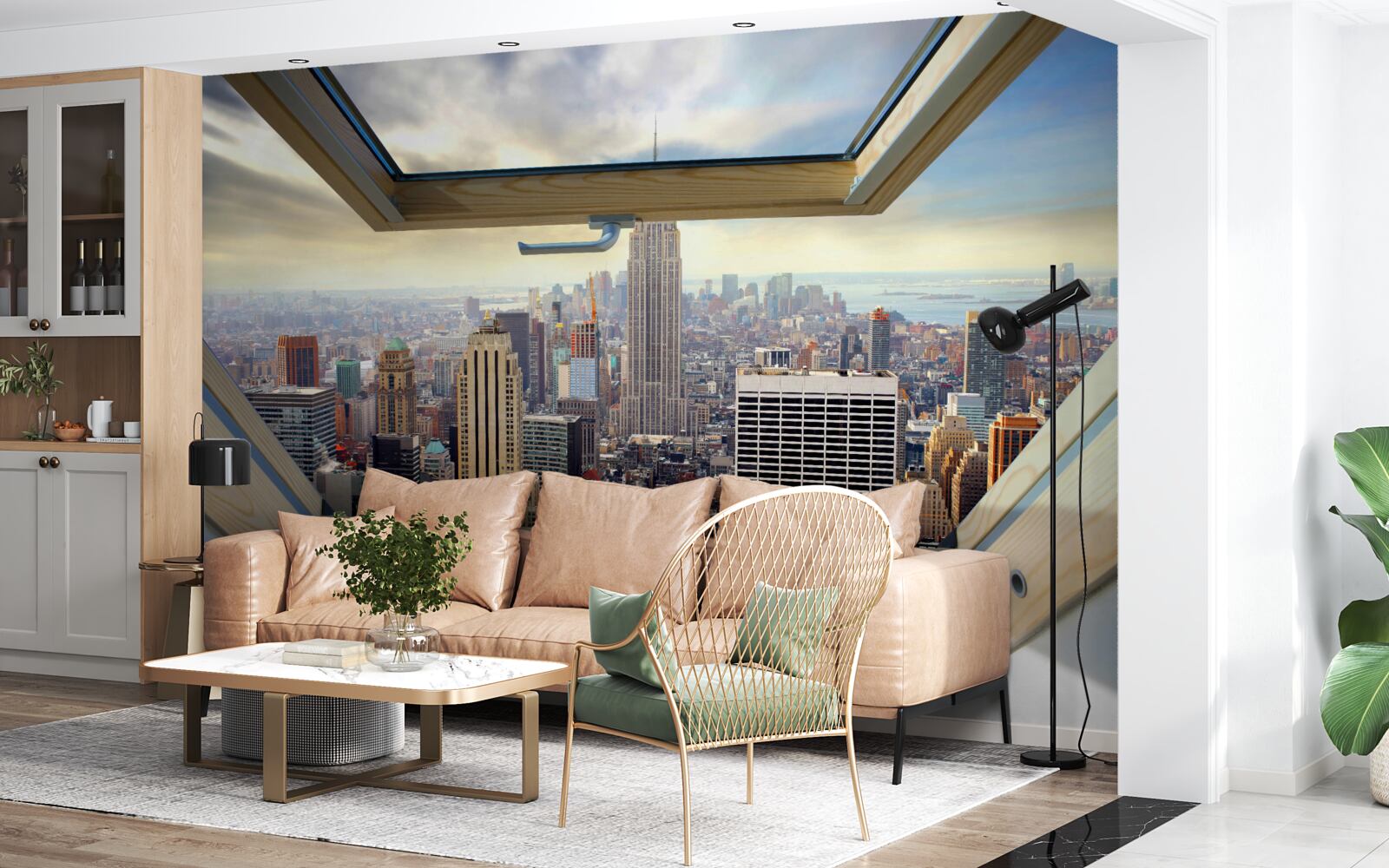 Fototapeta wspaniały krajobraz nowego jorku