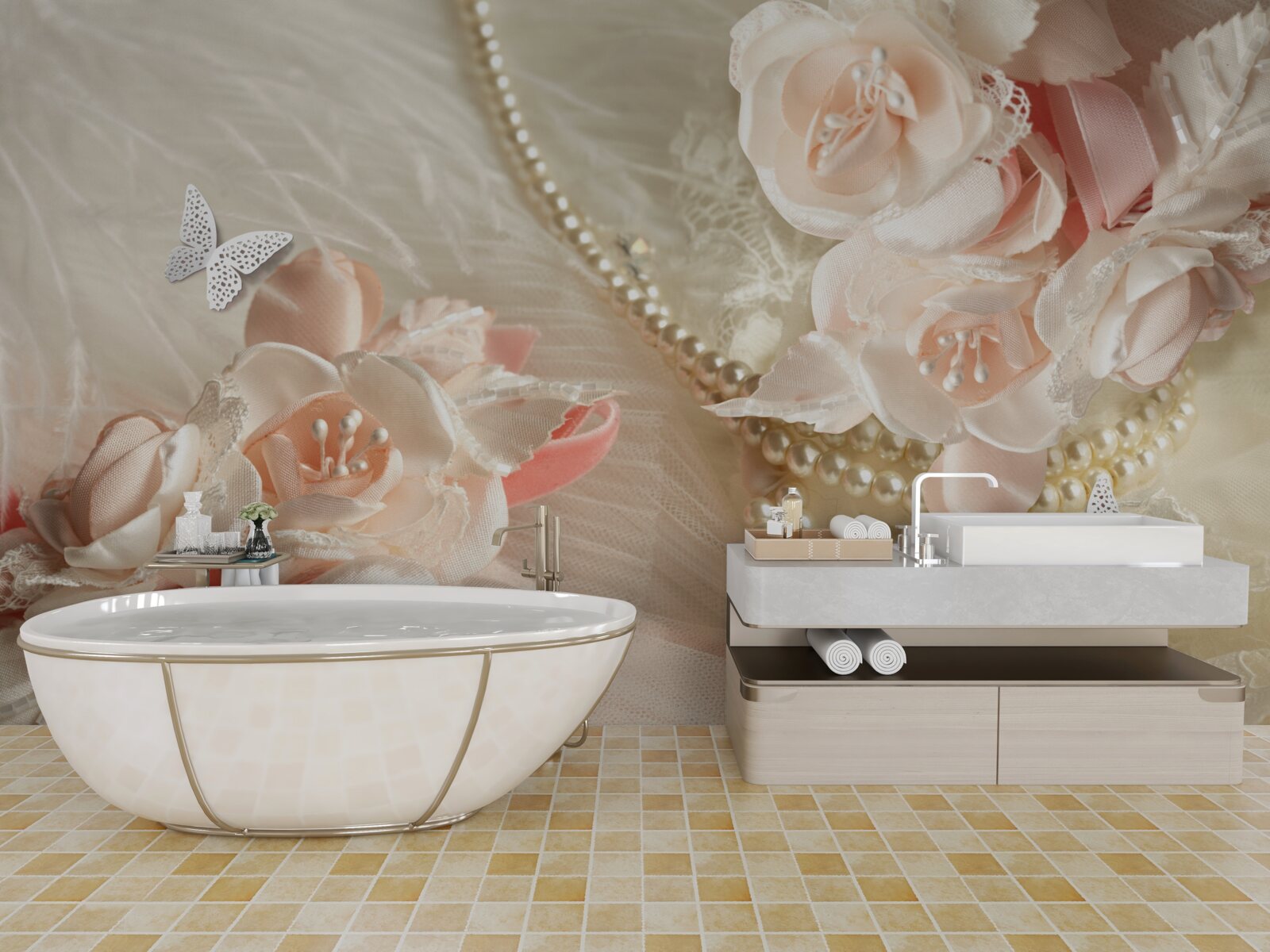 Fototapeta zestaw ślubny panny młodej