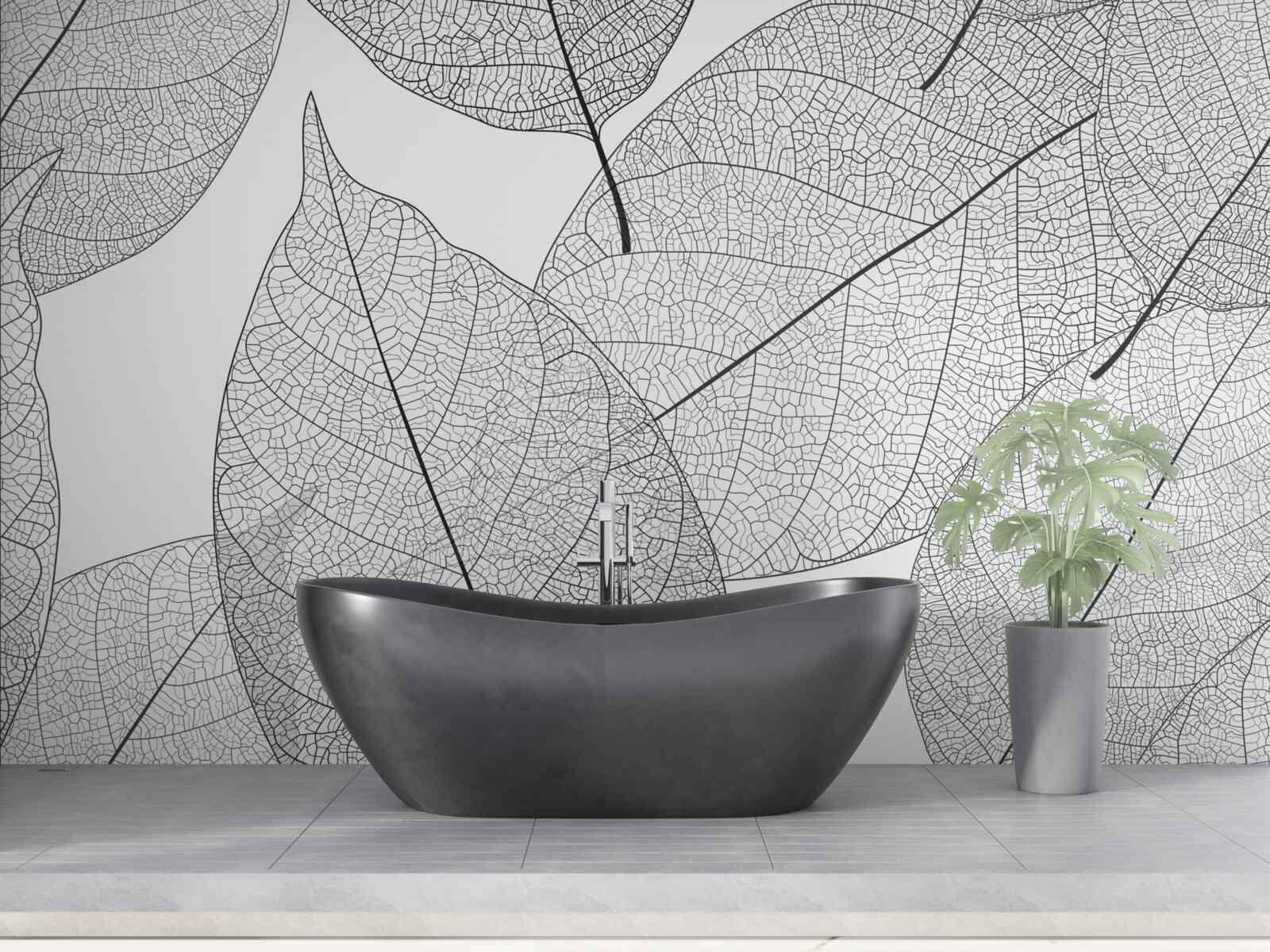 Fototapeta przezroczyste duże liście