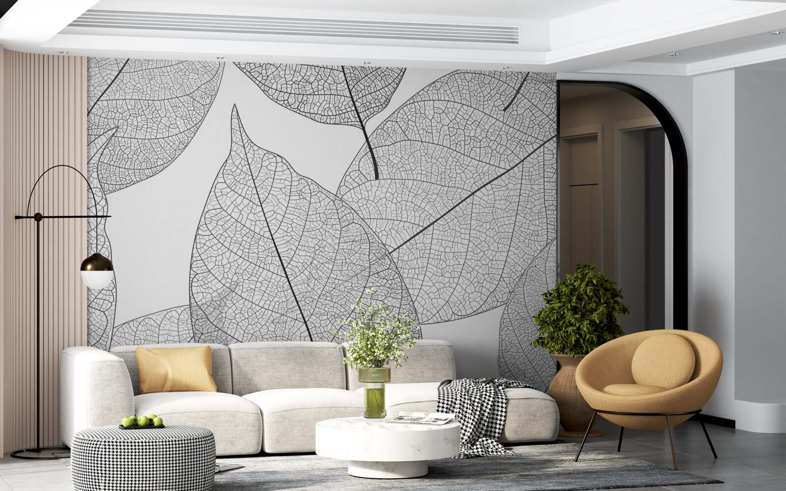 Fototapeta przezroczyste duże liście