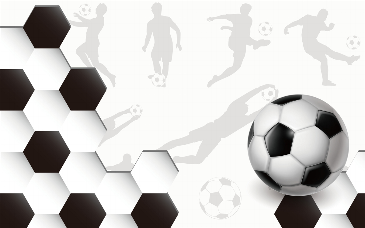 Fototapeta motyw piłkarski