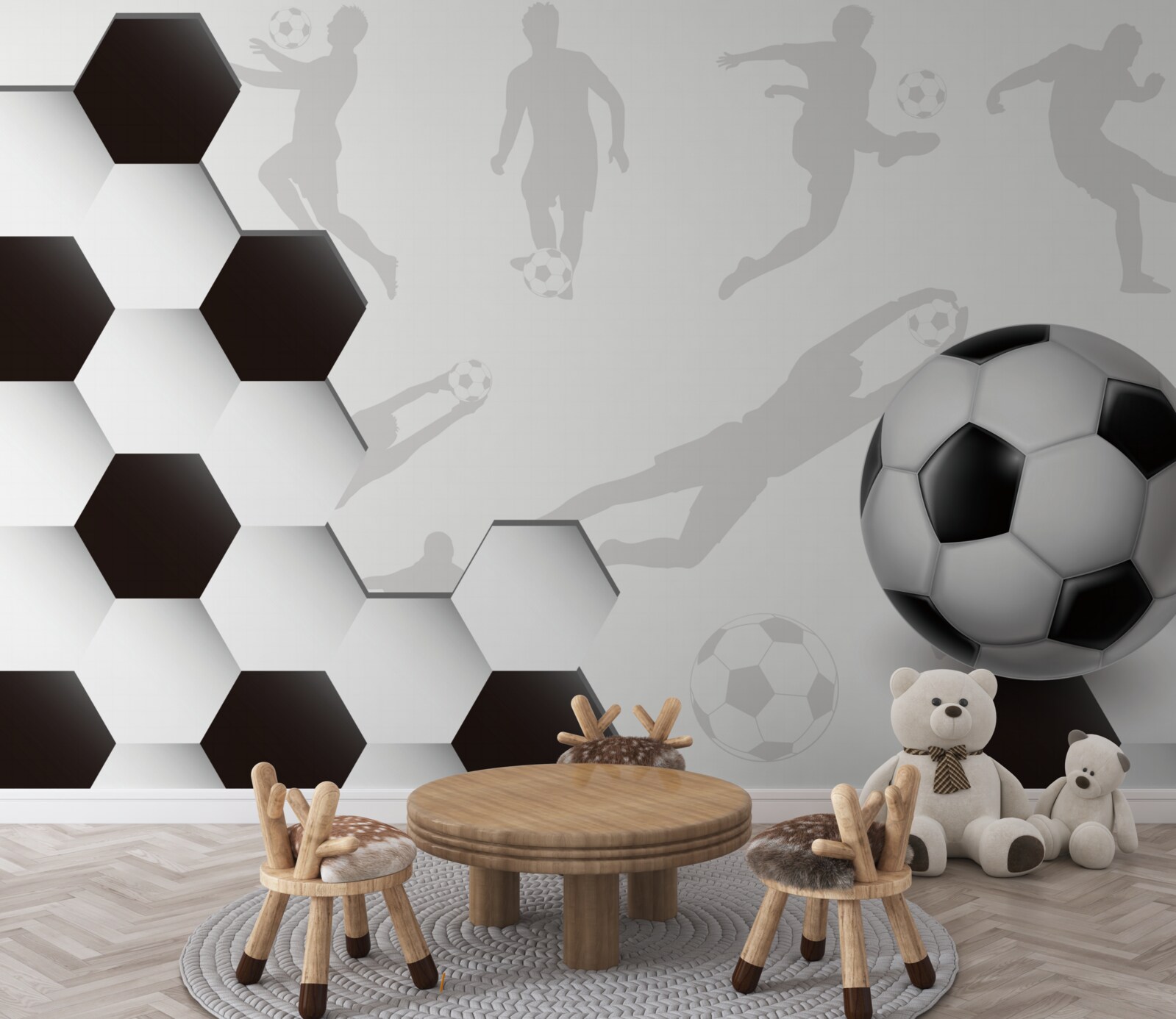 Fototapeta motyw piłkarski