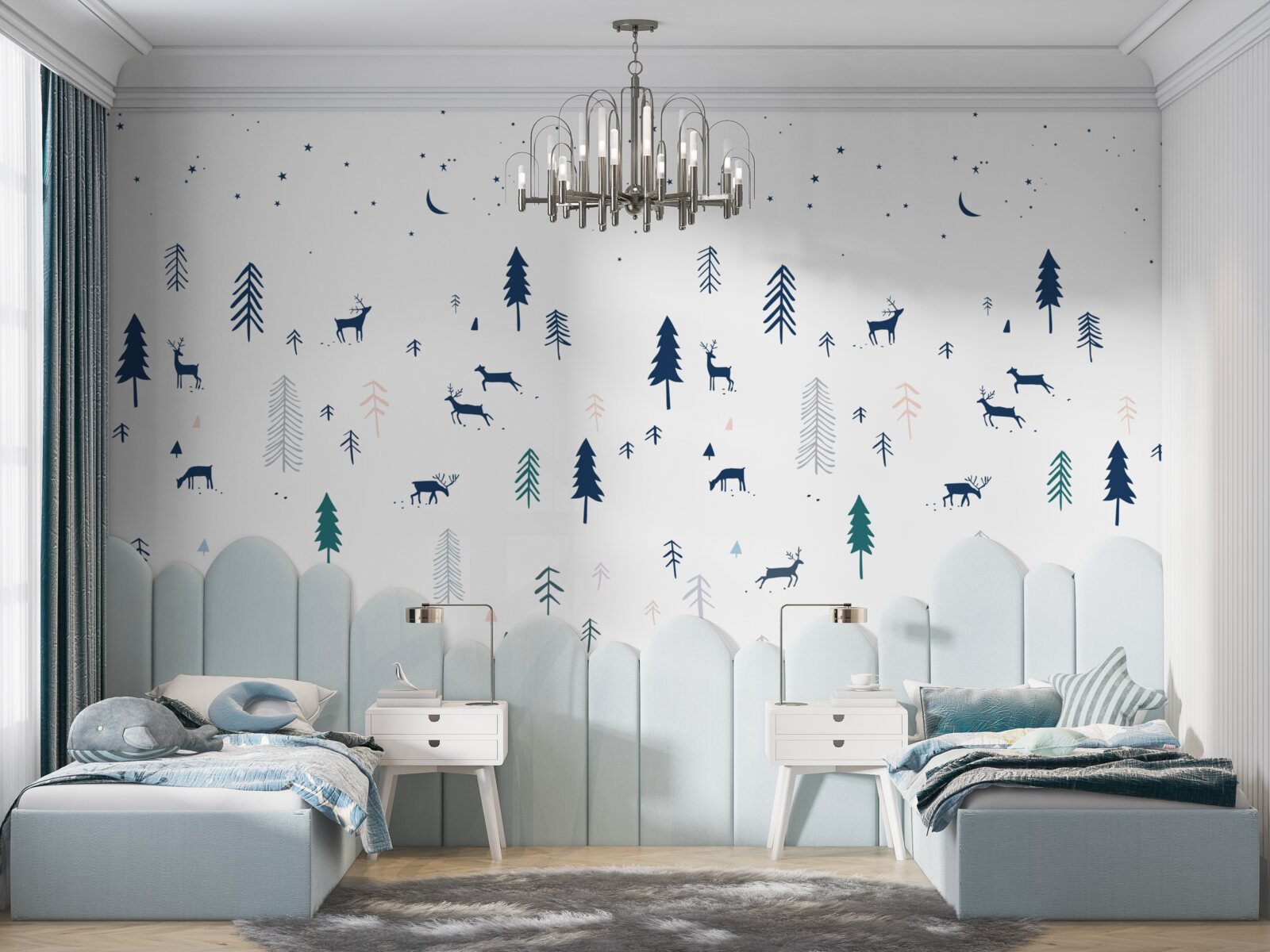 Fototapeta tapeta dziecięca w minimalistycznym stylu