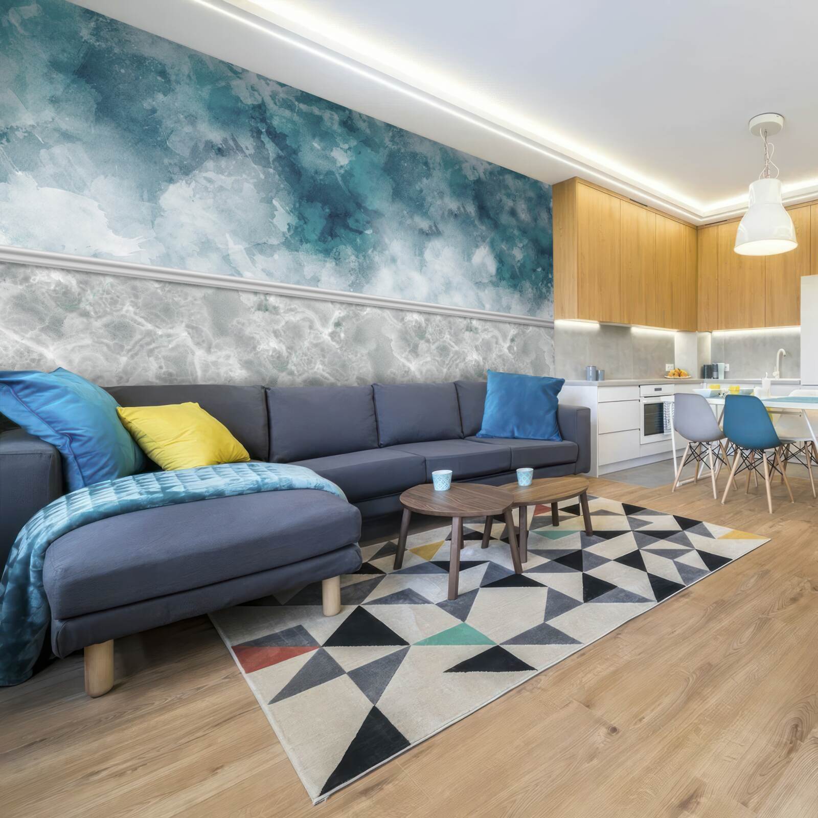 Fototapeta niebieskie tło z rozmyciem