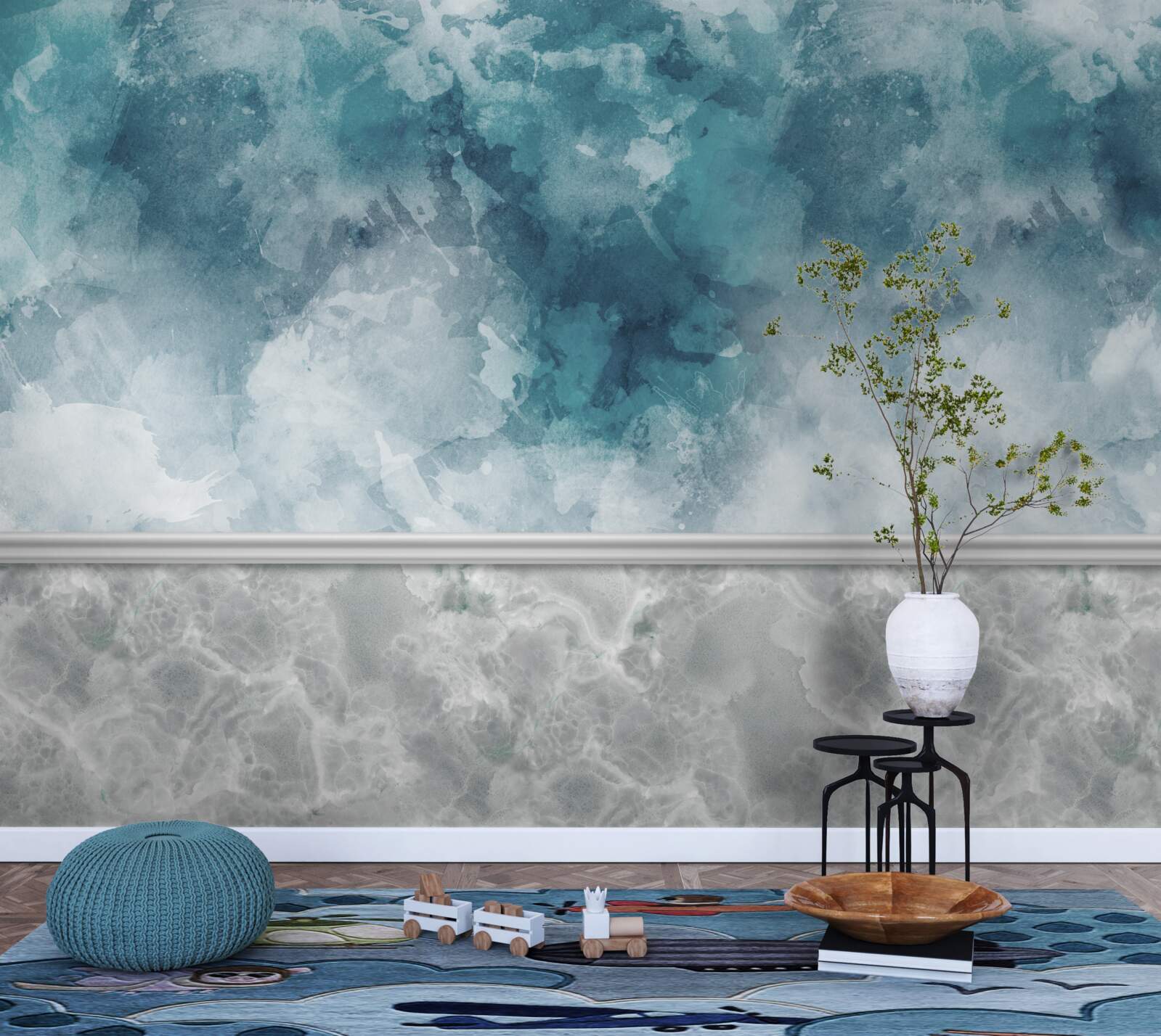 Fototapeta niebieskie tło z rozmyciem