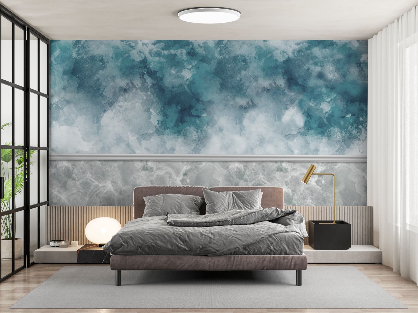 Fototapeta niebieskie tło z rozmyciem