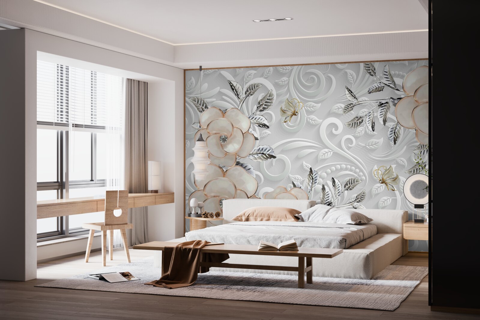 Fototapeta kremowe róże