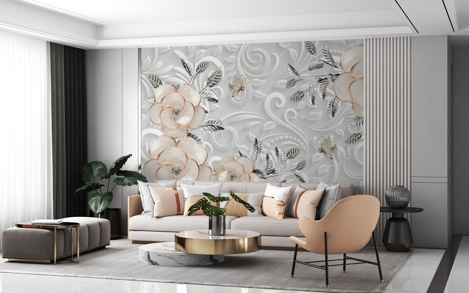 Fototapeta kremowe róże