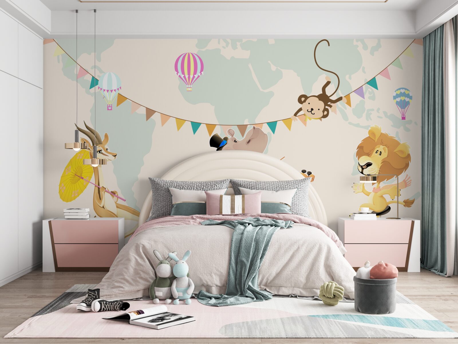 Fototapeta zwierzęta podróżują na monocyklach