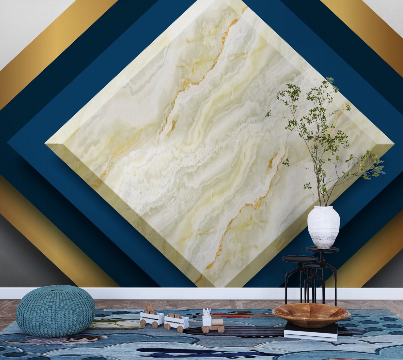 Fototapeta panele z efektowną ceramiką