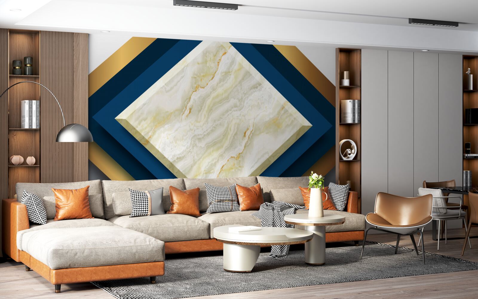 Fototapeta panele z efektowną ceramiką