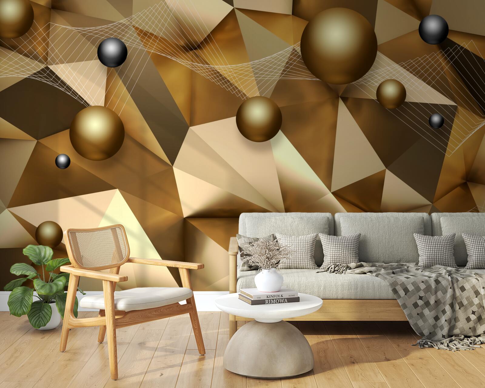 Fototapeta kule i kształty geometryczne