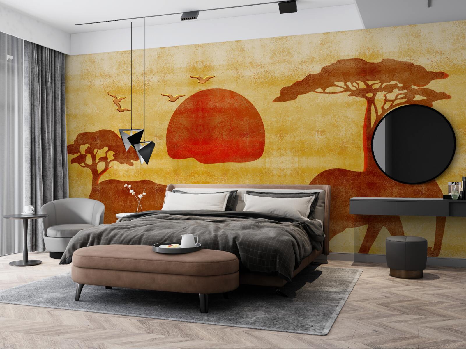 Fototapeta rodzina słoni z afryki