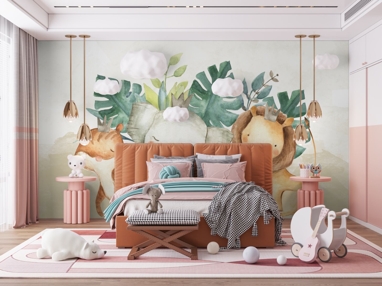 Fototapeta zwierzęta obok roślin