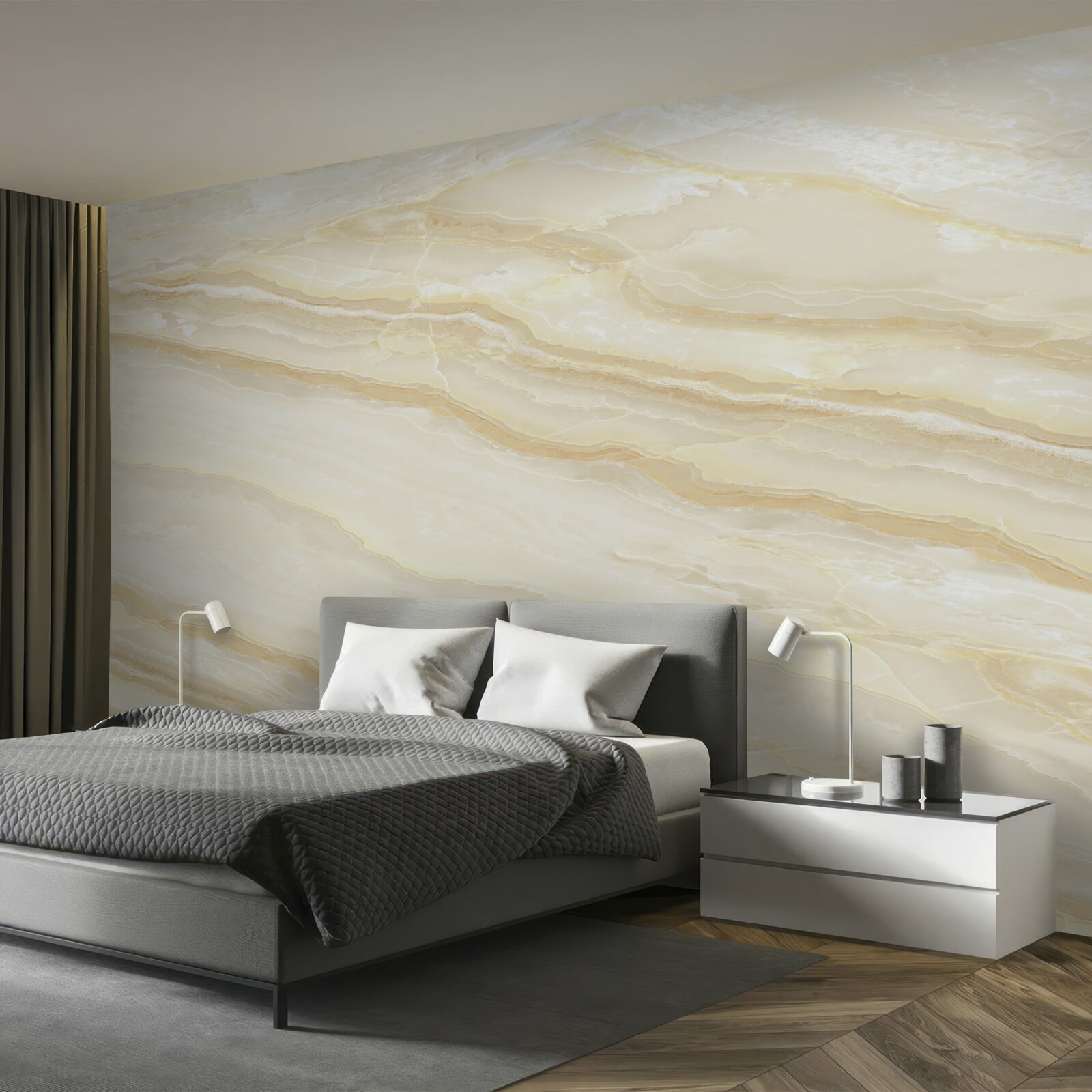 Fototapeta beżowe płytki porcelanowe