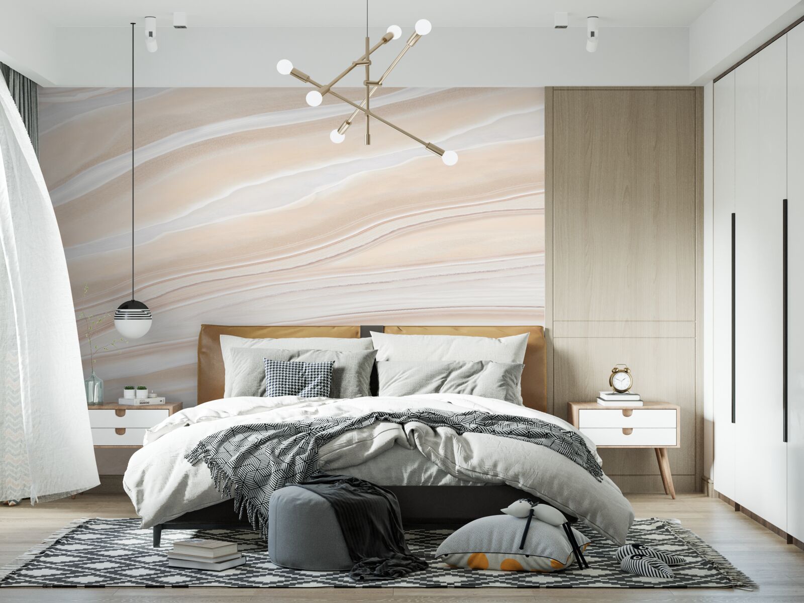 Fototapeta jasne płytki ceramiczne