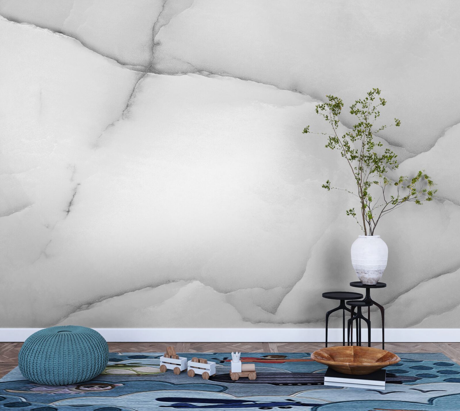 Fototapeta naturalny wzór białego marmuru