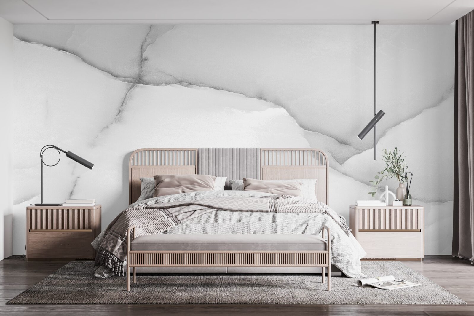 Fototapeta naturalny wzór białego marmuru