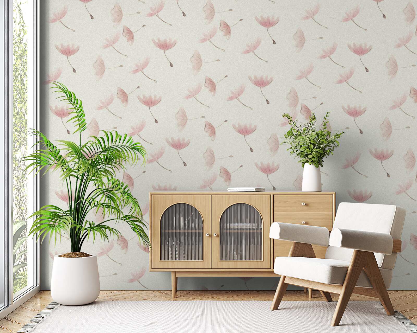 Fototapeta liczne drobne kwiaty