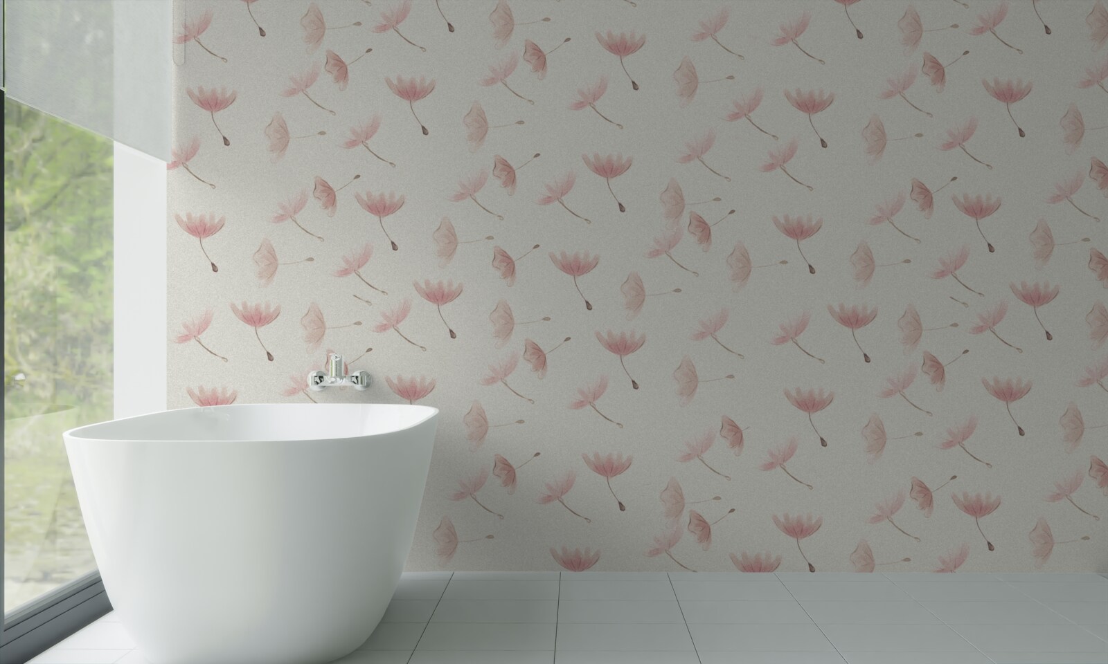 Fototapeta liczne drobne kwiaty