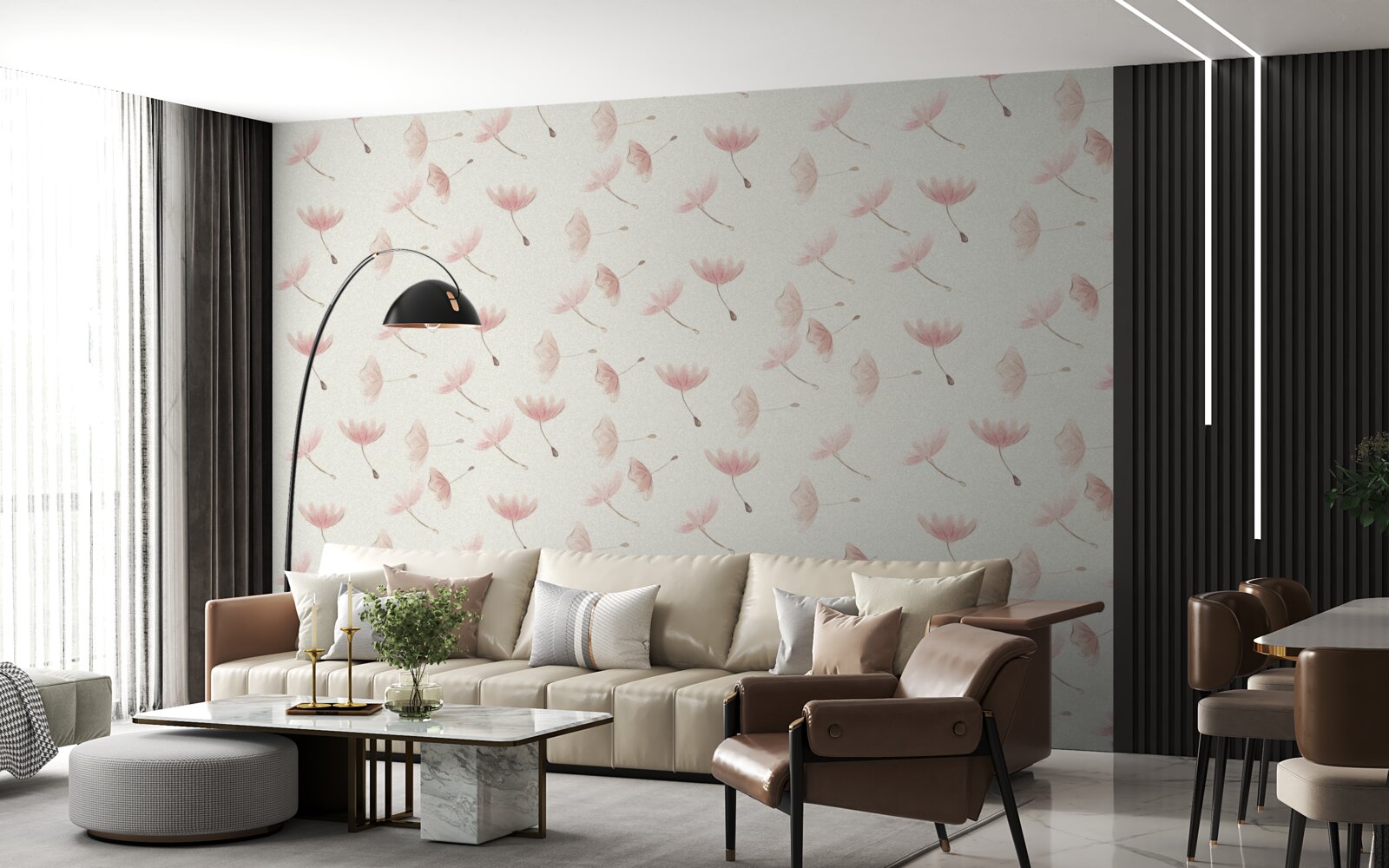 Fototapeta liczne drobne kwiaty