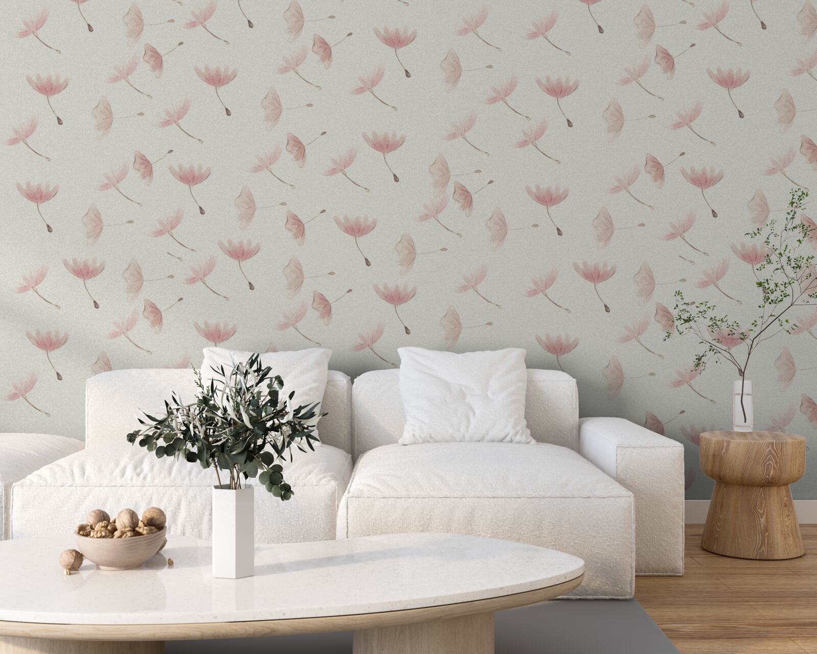 Fototapeta liczne drobne kwiaty