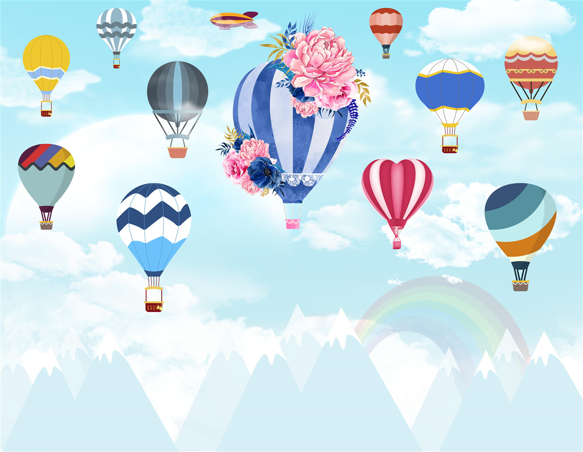 Fototapeta jasne kule na niebie