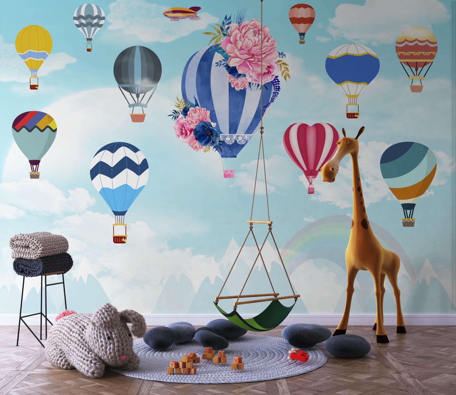 Fototapeta jasne kule na niebie