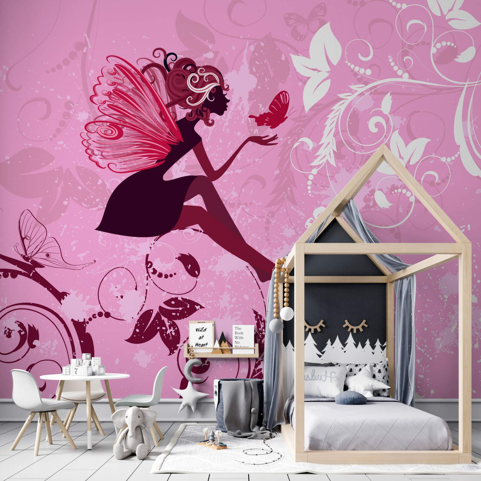 Fototapeta dziewczyna usiadła na gałęzi rośliny