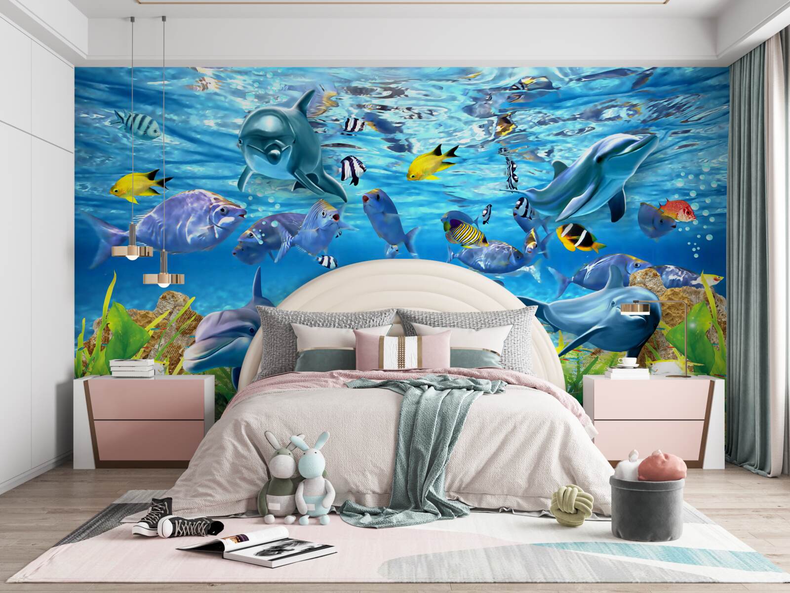 Fototapeta tętniący życiem podwodny świat