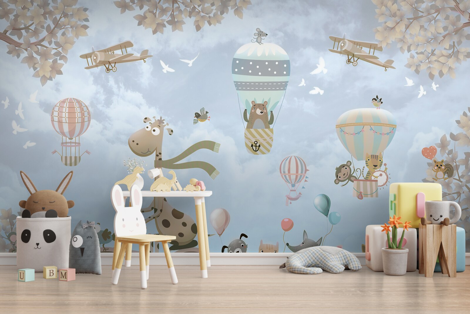 Fototapeta zwierzęta poruszają się różnymi środkami transportu