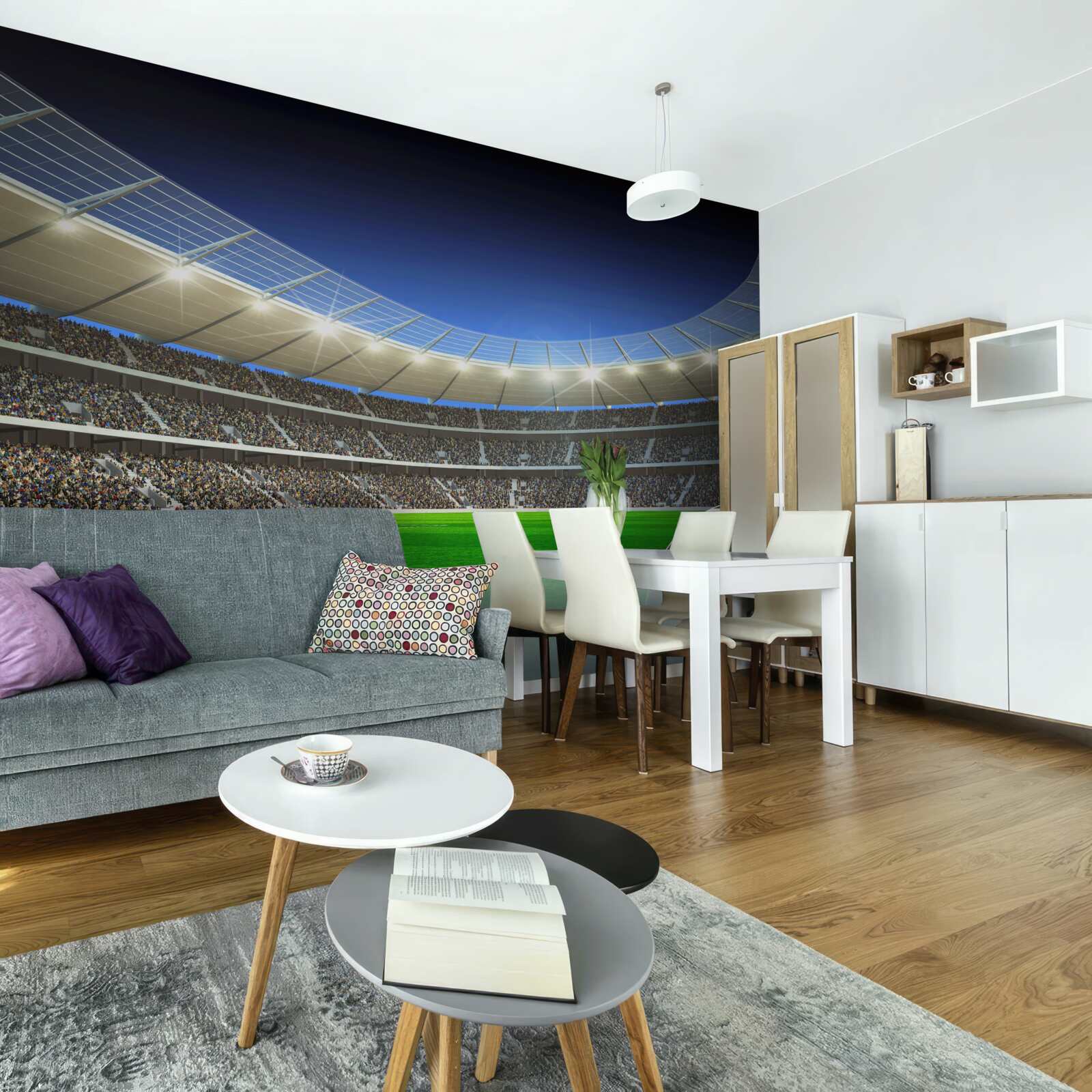 Fototapeta na boisku leży piłka nożna