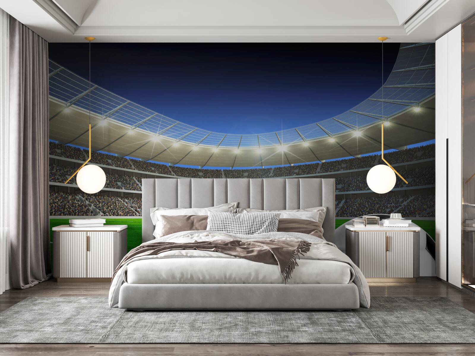 Fototapeta na boisku leży piłka nożna