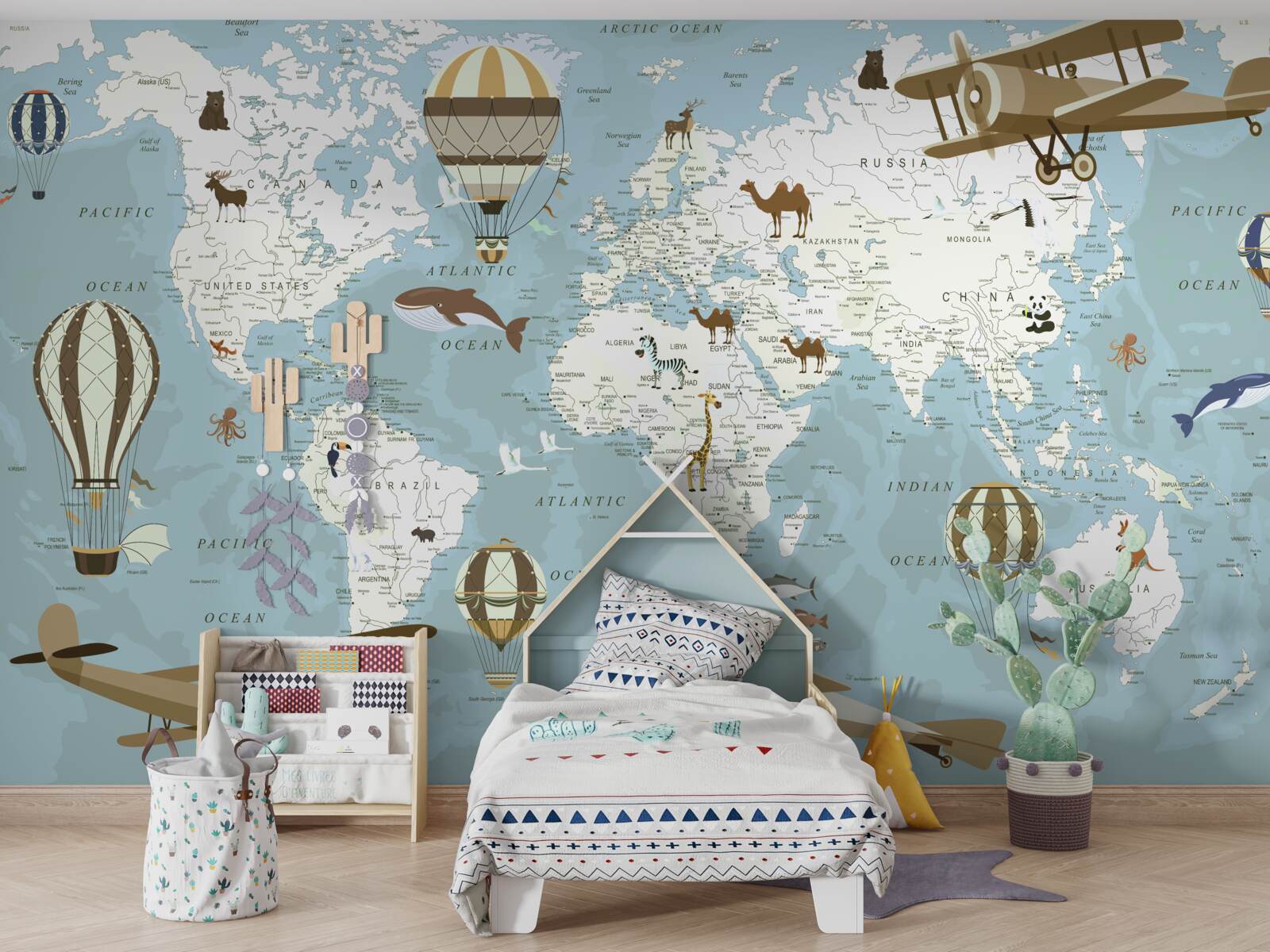 Fototapeta mapa świata