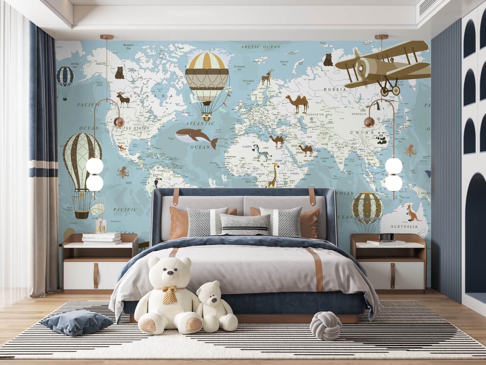 Fototapeta mapa świata