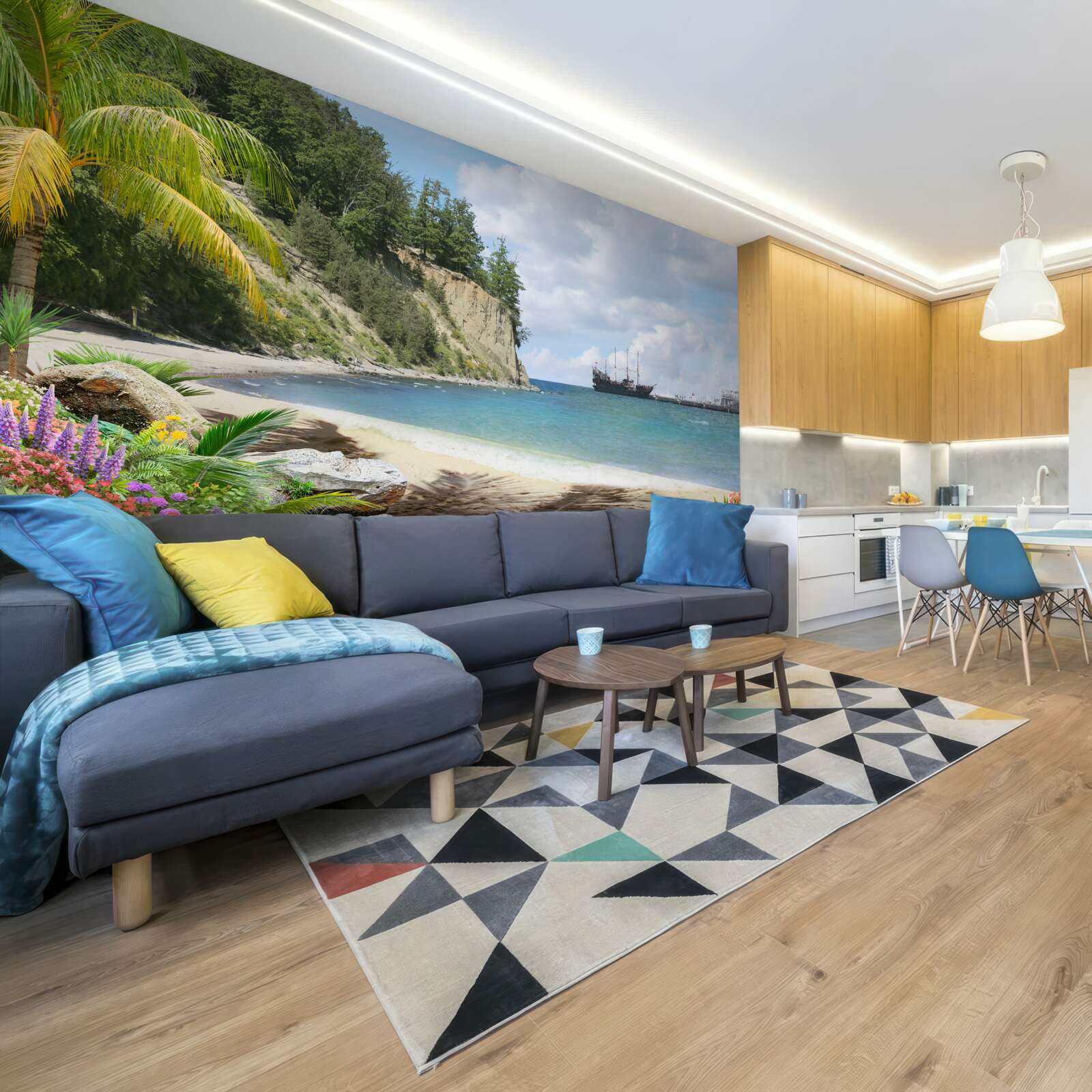 Fototapeta port ze statkami