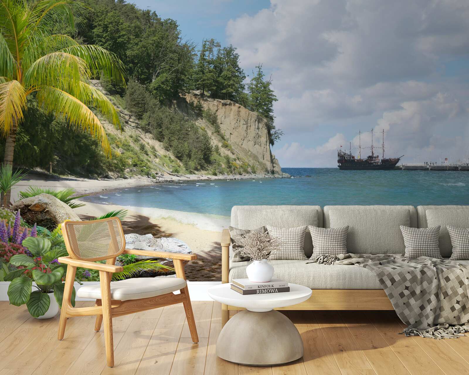 Fototapeta port ze statkami