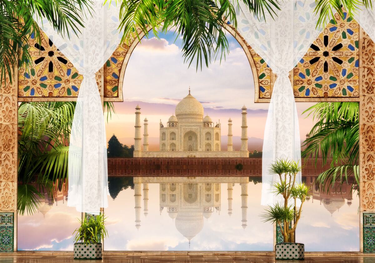 Fototapeta krajobraz z taj mahal